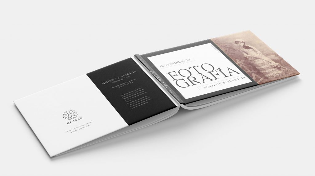 Imagen de portada y contraportada proyecto libro fotografías antiguas de Villalba